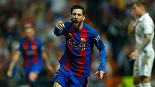 Messi tỏa sáng giúp Barca đánh bại Real 3-0 ở trận El Calasico lần thứ 175. Ảnh: Independent